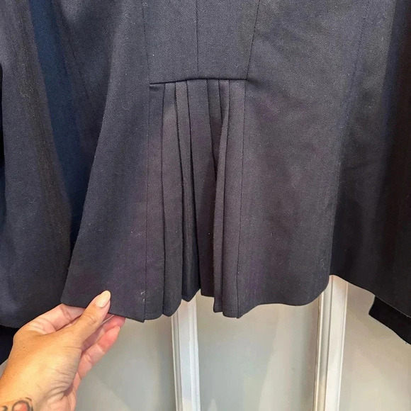 LB Collection by Lane Bryant Formal Embroidered Navy Blazer Jacket Plus Size 28 - Picture 8 of 13